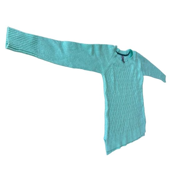 Vintage JC Penney Sweater Large JCP Pullover Nylon Rayon Wool Aquamarine… - Picture 6 of 12